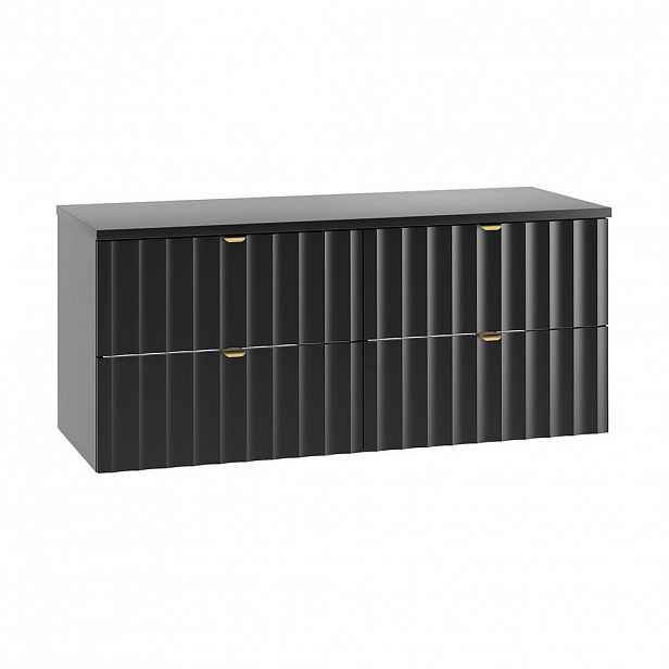 Petits-meubles SKŘÍŇKA POD UMYVADLO 120.6cm Lexa Černá