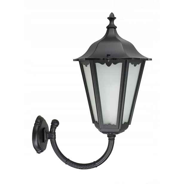 Venkovní nástěnné svítidlo retro černé 64 cm, horní IP43 Su-ma