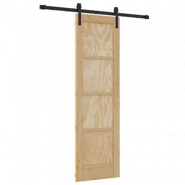 vidaXL Posuvné dveře Přírodní 61 x 198,5 cm Masivní borovicové dřevo