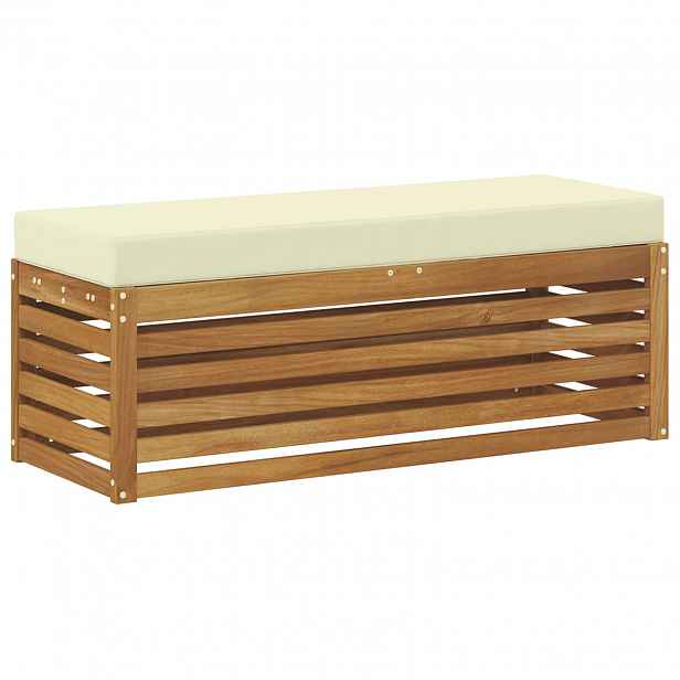 vidaXL Outdoorový stoličkový benč Masivní akátové dřevo Přírodní