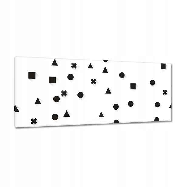 Obrazy 100x40 Černobílá geometrie