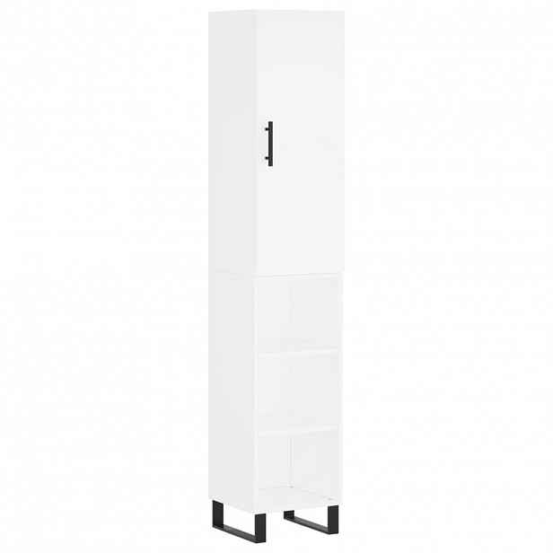 vidaXL Skříň highboard bílá 34,5 x 34 x 180 cm kompozitní dřevo