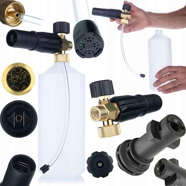 Pěnovačka 1L G1/4F 1.23MM S0401 S Adaptérem Na Bajonet Na G1/4M Pro Karcher