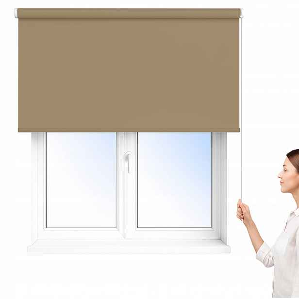 Stropní nástěnná Roleta fi 25 mm z tkaniny Premium Kn na míru 90 x 240 cm