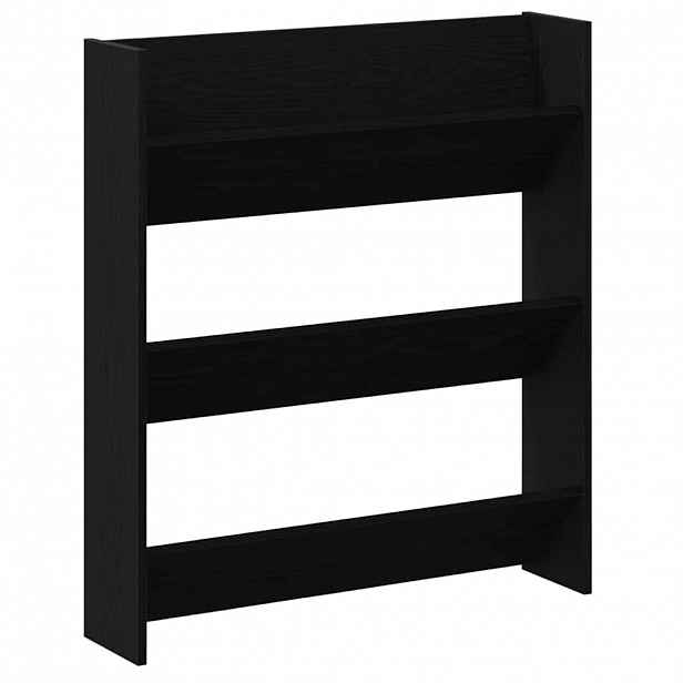 vidaXL Skříň na obuv 80 x 18 x 90 cm Kompozitní dřevo Černý dub