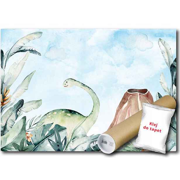 Vinylová Fototapeta Dinosaurus Sopka 312x219