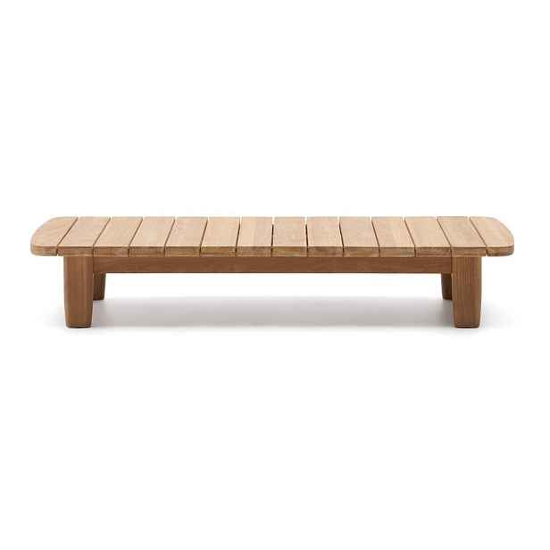 Zahradní odkládací stolek z teakového dřeva 70x140 cm Tirant – Kave Home