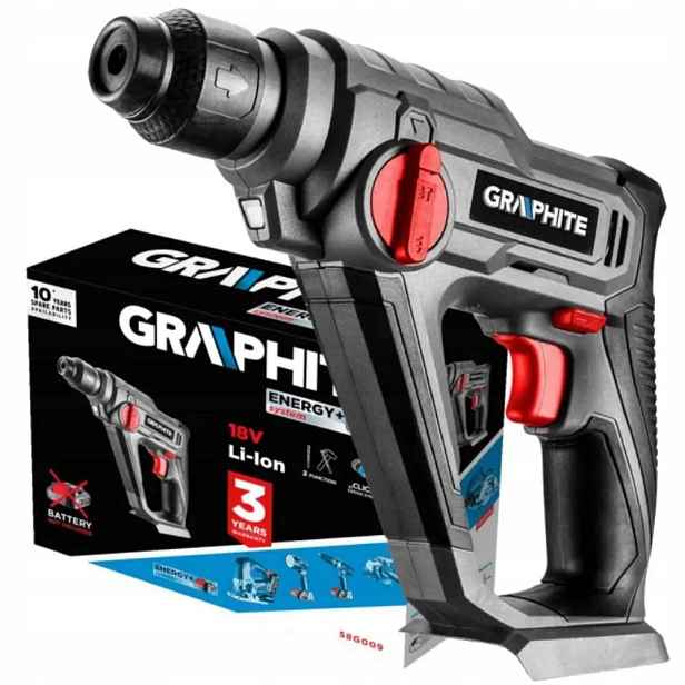 Graphite Energy+ Vrtací Kladivo Sds 18V Aku 58G009