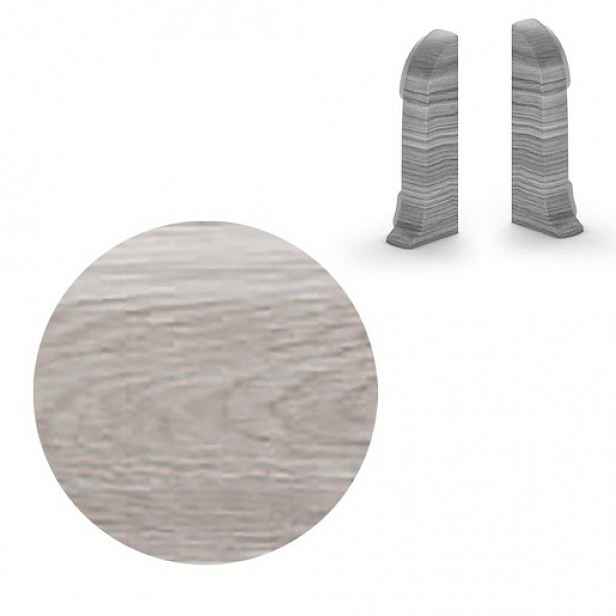 Koncovka k soklu Naturel Gladstone šedý , PVC délka 0,5 cm, výška hrany 56 mm, NATNGTKG8