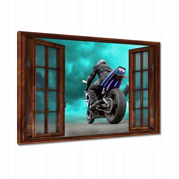 Obrazy 90x60 Modrý závodník