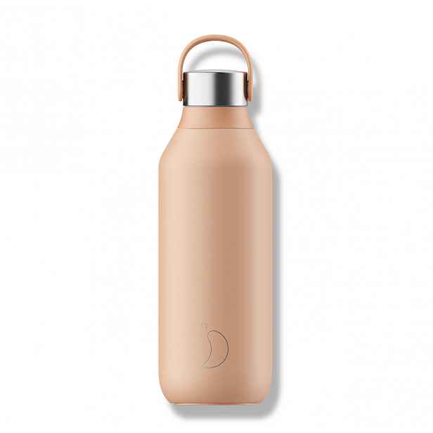 Termoláhev Chilly's Bottles - broskvově oranžová 500ml, edice Series 2