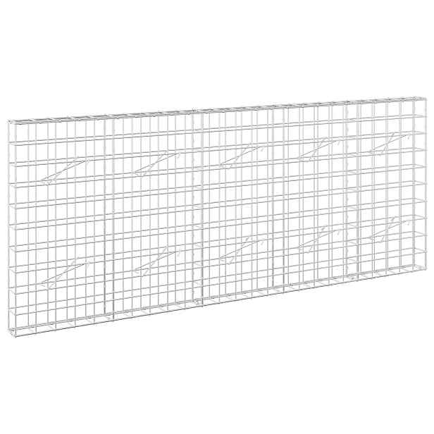 vidaXL Gabion s drátem 5 mm a síťkou 10x10 cm 250x10x100 cm