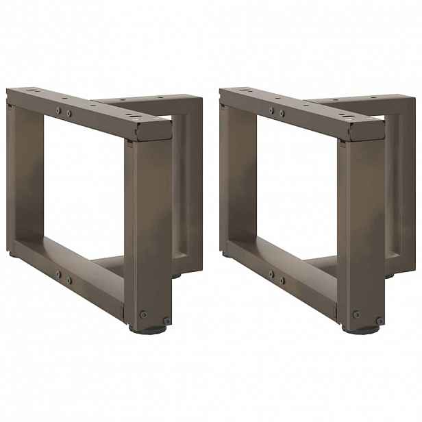 vidaXL Nohy konferenčního stolku ve tvaru T, 2 ks, černé, 40 x 25 x (30-31) cm, ocel
