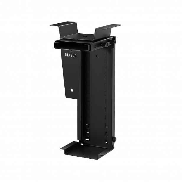 Držák na PC pod stůl, závěsný, pro herní setup, černý: Diablo PC Holder
