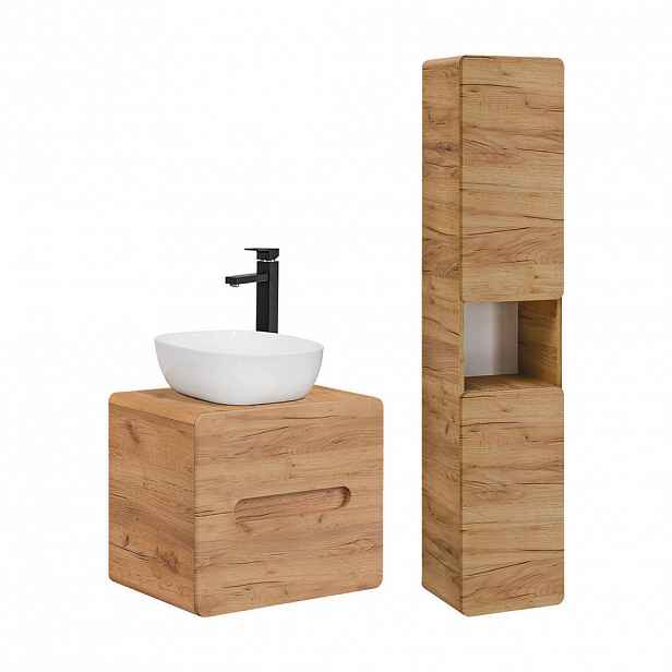 Petits-meubles KOUPELNOVÝ NÁBYTEK 60cm Arun 2er-Set Dřevo