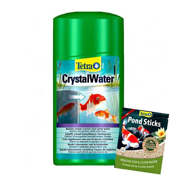 Tetra Pond CrystalWater 1000 ml krystalizuje a čistí vodu v jezírku