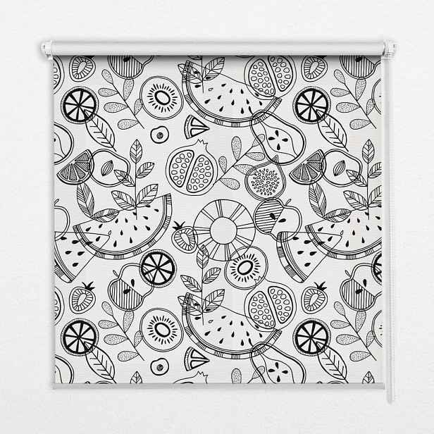TULUP VNITŘNÍ roleta - okenní roleta - roleta - 80x140 cm - Kreslené ovoce