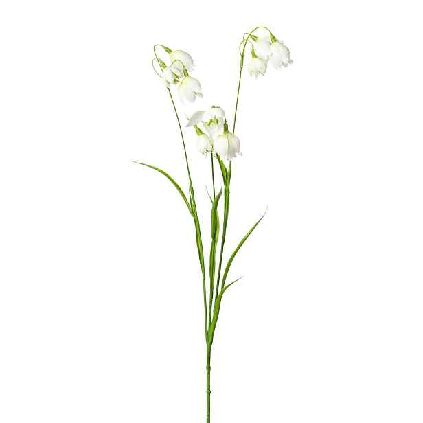 Umělá květina bledule výška 78 cm Gasper - bílá