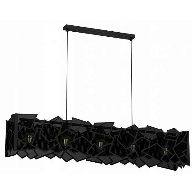 Závěsná lampa Camo Černá Kovová Stínidlo Industriální závěsná lampa pro nové účely