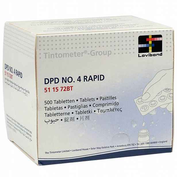 Tabletky pro aktivní kyslíkový tester DPD4 x 500 ks