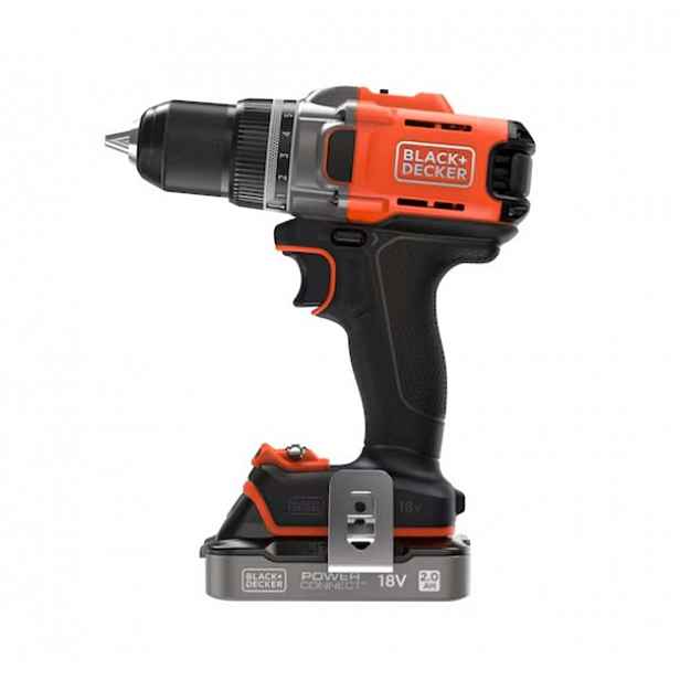 BLACK+DECKER - 18V AKU vrtací šroubovák, 1x aku 2,0 Ah Li-Ion, nabíječka BCD382D1XC-QW