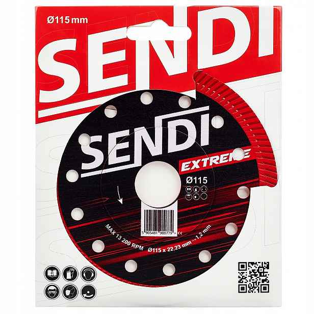 Diamantový kotouč na gres keramiky, rychlý, přesný Sendi Extreme Ø115 mm