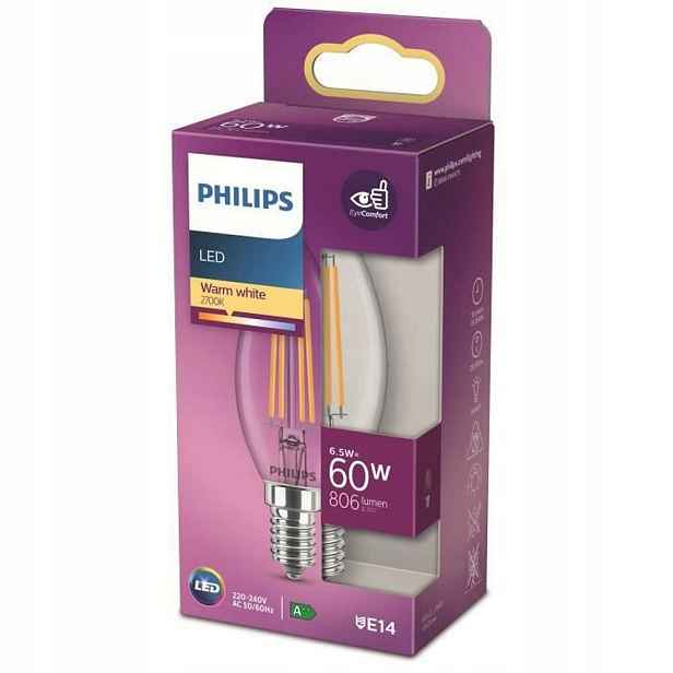 Led žárovka Philips Equivalent E14 60 W