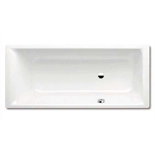 Obdélníková vana Kaldewei Puro 180x80 cm smaltovaná ocel Perl-effekt,Antislip alpská bílá 256727063001