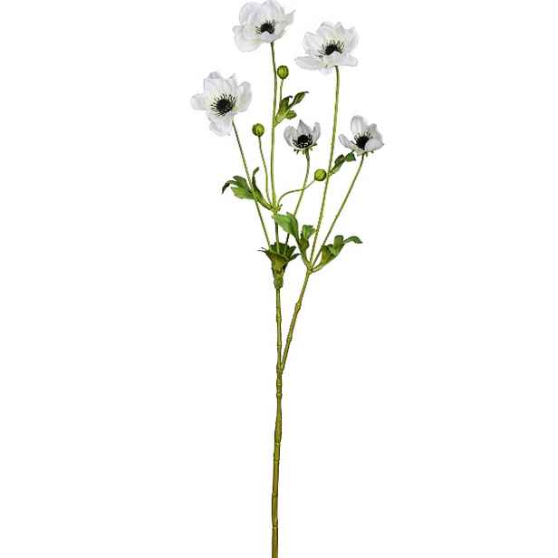 Umělá květina sasanky výška 81 cm Gasper - bílá
