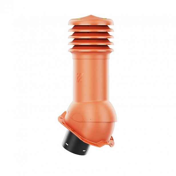 Větrací komín HiVent s trapézovým profilem T18 fi 125 mm cihlový