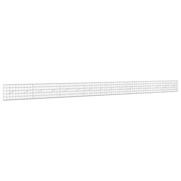 vidaXL Gabion s drátem 5 mm a síťkou 10x10 cm 800x10x50 cm