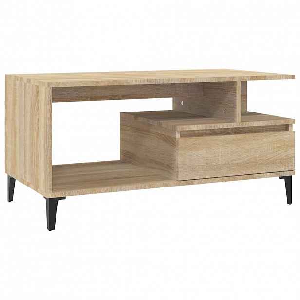 vidaXL Konferenční stolek dub sonoma 90x49x45 cm kompozitní dřevo