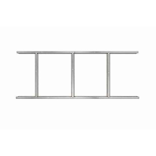 Základna BBSH-B1 pro zahradní domek BestBerg BBSH-407 / 68 x 200 cm / ocel / stříbrná
