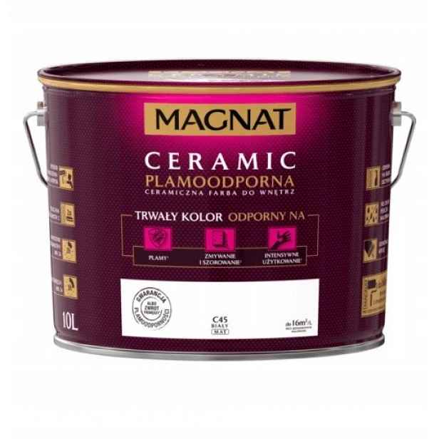 Barva keramická, skvrnám odolná Magnat Ceramic 10L C45 Bílá
