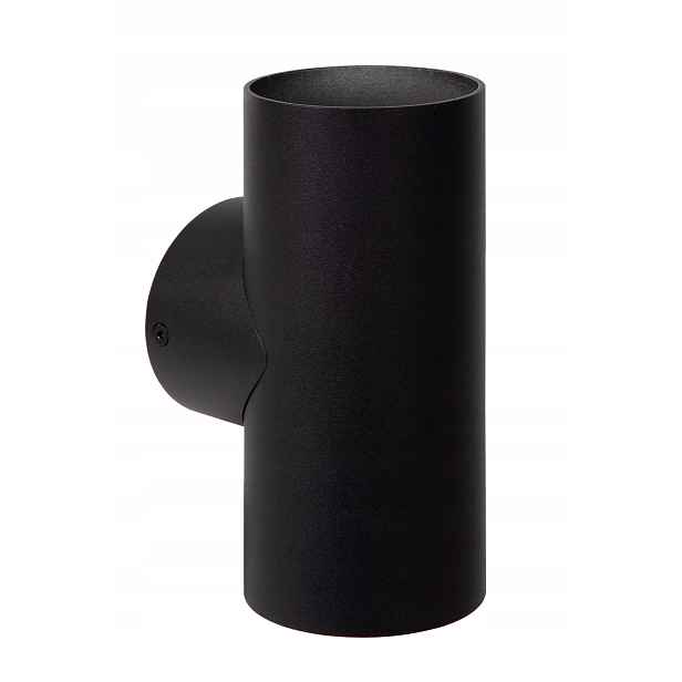 Nástěnná lampa černá tuba 18 cm nahoru dolů moderní Lucide