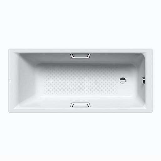 Obdélníková vana Kaldewei Puro Star 170x70 cm smaltovaná ocel Perl-effekt,celoplošný Antislip alpská bílá 258934013001