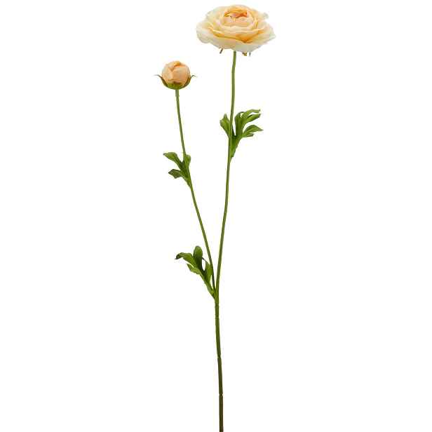 Umělá květina pryskyřník výška 63 cm Gasper - meruňková