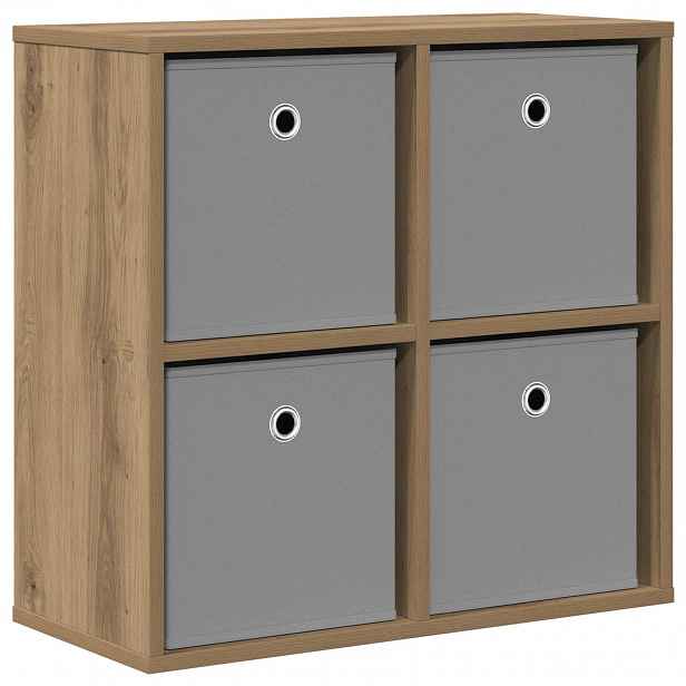 vidaXL Servírovací skříň Artisanový dub 59,5 x 27 x 57 cm