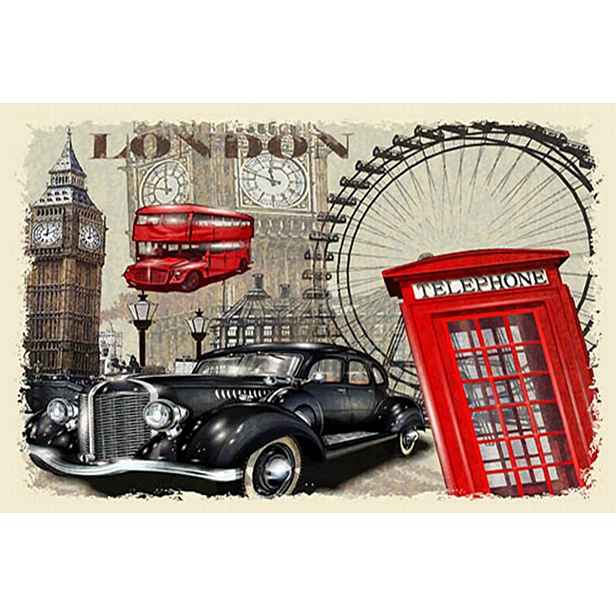 Conceptum Hypnose Koberec London 80x150 cm béžový/červený
