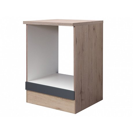 Kuchyňská skříňka pro vestavnou troubu Tiago HU60, dub sonoma/šedá, šířka 60 cm