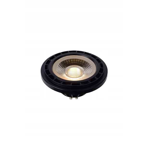 Led žárovka GU10 Lucide 12W 820lm teplá, stmívatelná, černá