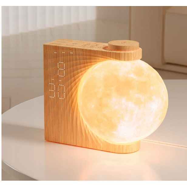 Světelný Budík Se Simulací Východu Slunce Noční Lampa "měsíc"