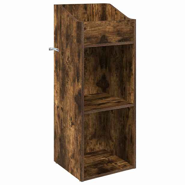 vidaXL Skříň na gramofonové desky Kouřový dub 36 x 36 x 95,5 cm