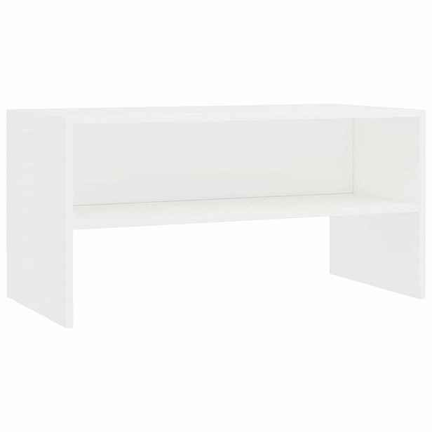 vidaXL TV stolek bílý 80 x 40 x 40 cm kompozitní dřevo