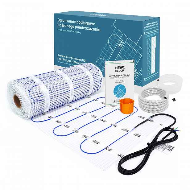 Vyhřívací Podložka Hd-mat Podlahové vytápění Výkon 150 W/m² Sada 8 m²