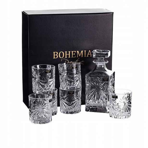 Bohemia Prestige Fiore New Sada Na Whisky: Karafa 6 Sklenic