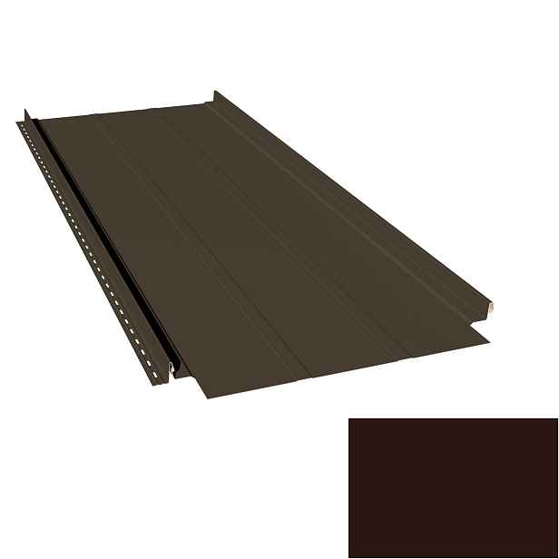 Krytina plechová LINEDEK 485 Rib PU 50 MAX MM020 hnědá Cut
