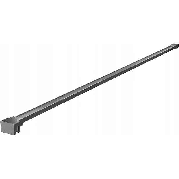 Mexen jednoduchý držák na sprchovou stěnu 10 mm, kartáčovaná šedá (gun gray)