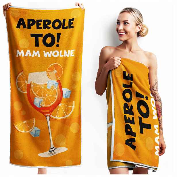 Plážový Ručník Aperole Mám Volný Aperol