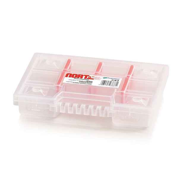 PROSPERPLAST Plastový organizér 10 přihrádek NORT 195x155x35 červený